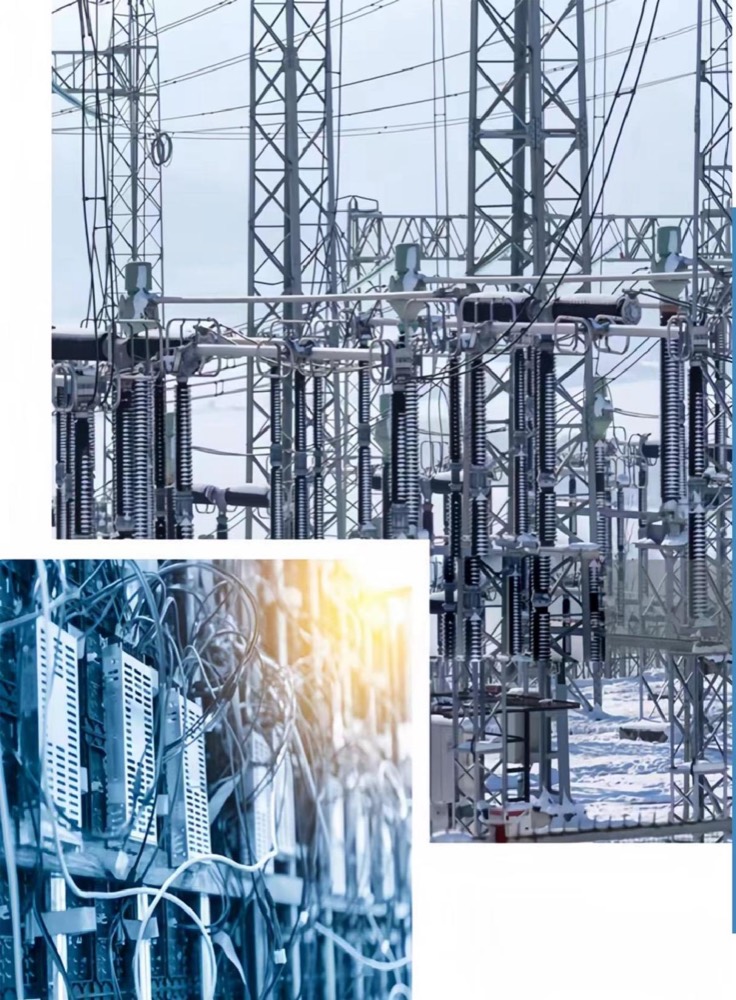High-voltage electrical substation supplied by HILUX conductor products